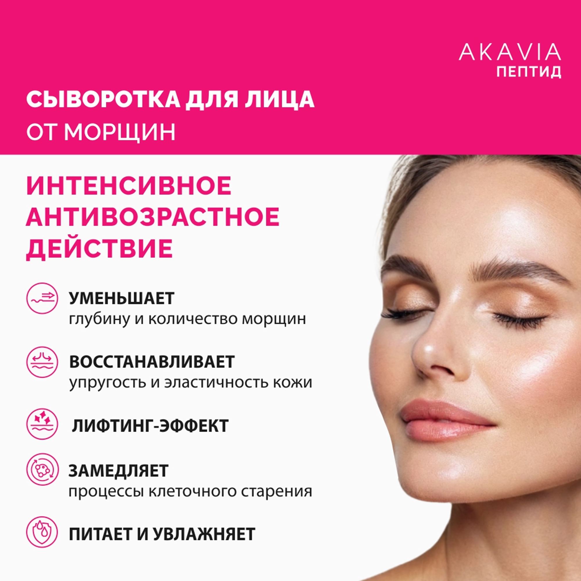 Сыворотка АКАВИЯ От морщин с фактором роста - фото 2
