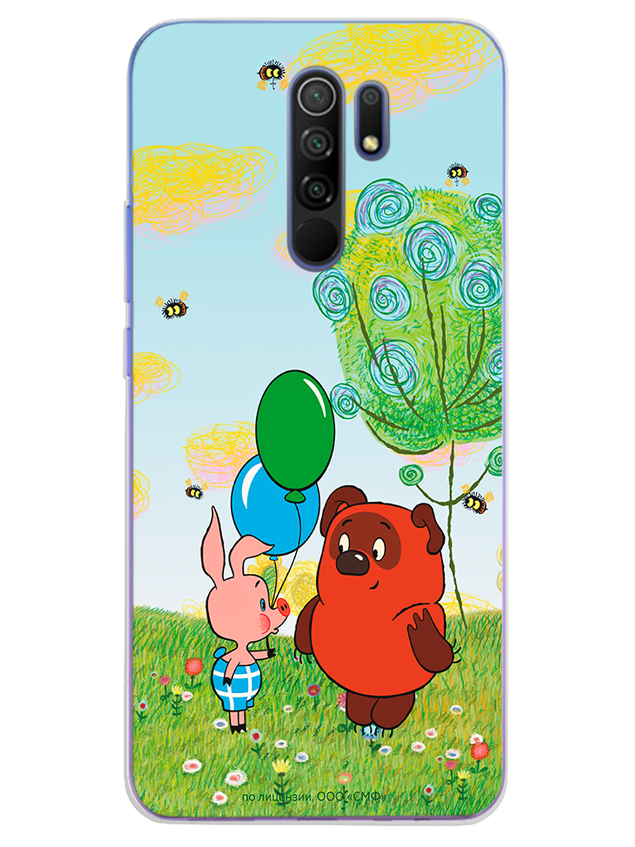 Силиконовый чехол Mcover для смартфона Xiaomi Redmi 9 Союзмультфильм Лучшие друзья - фото 1