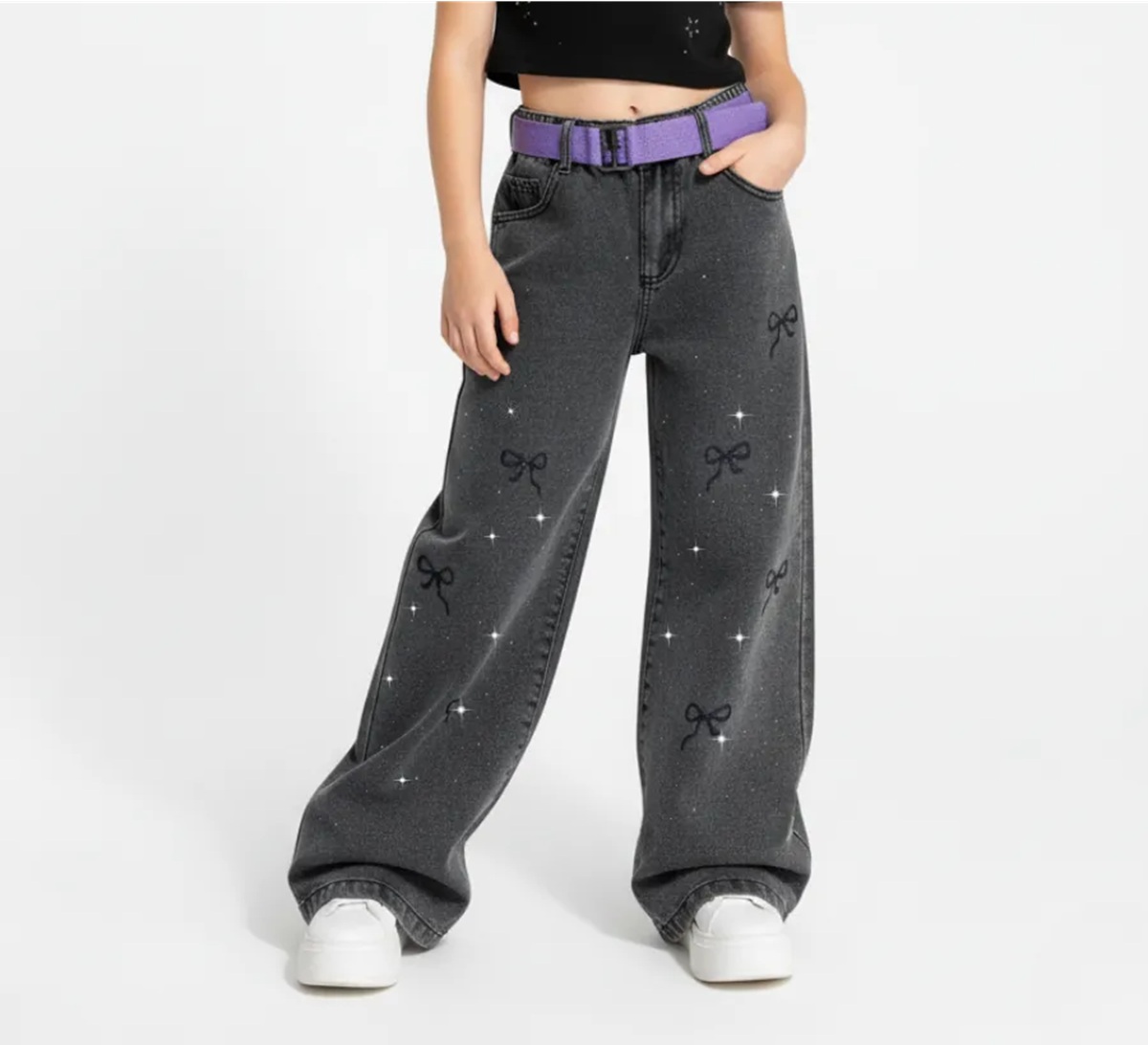 Изображение товара Джинсы CASTLELADY для девочек, 1-7 лет, завышенная талия Изображение товара Джинсы CASTLELADY для девочек, 1-7 лет, завышенная талия