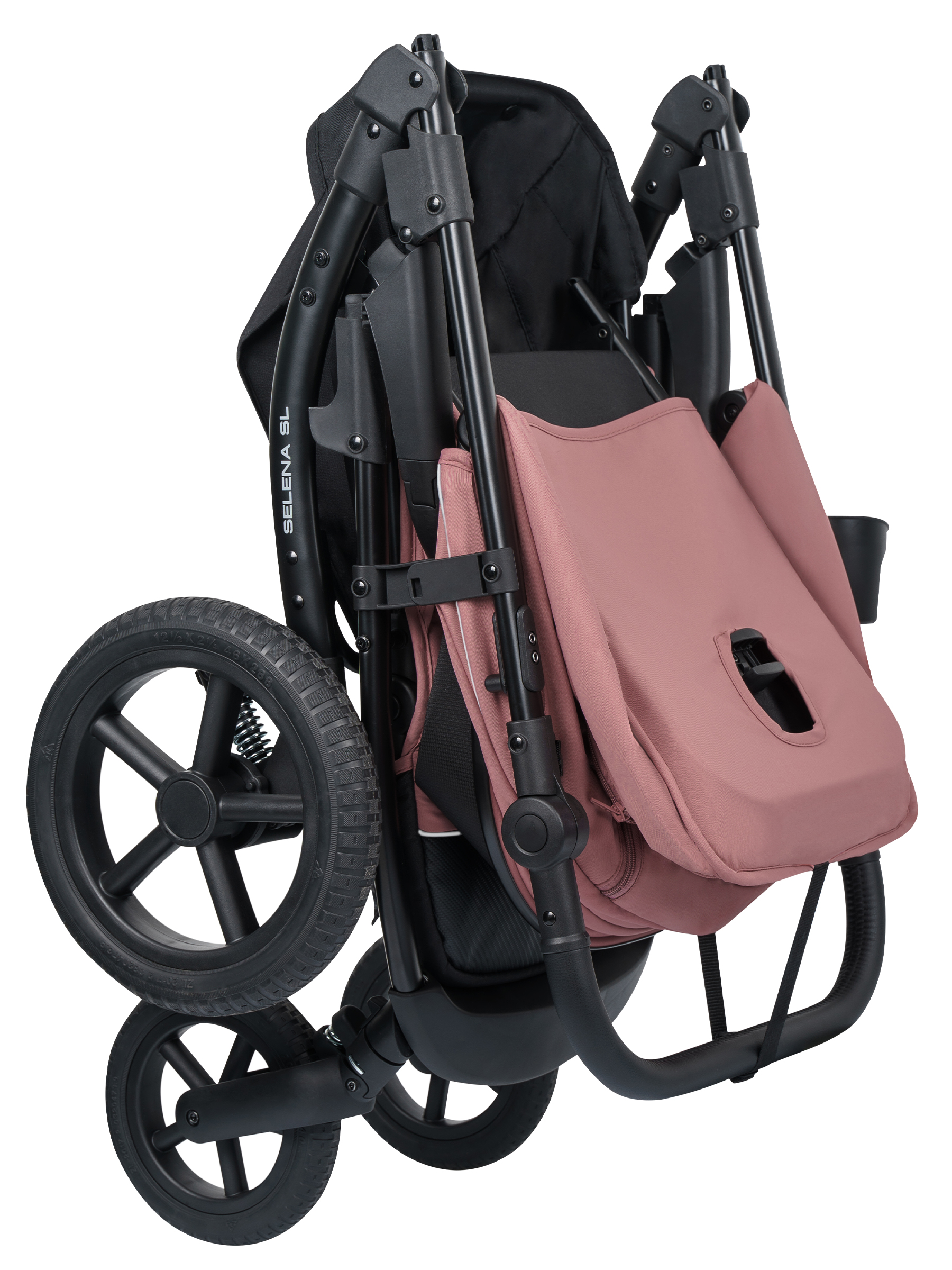 Коляска прогулочная JOVOLA Selena SL, всесезонная розовый - фото 43