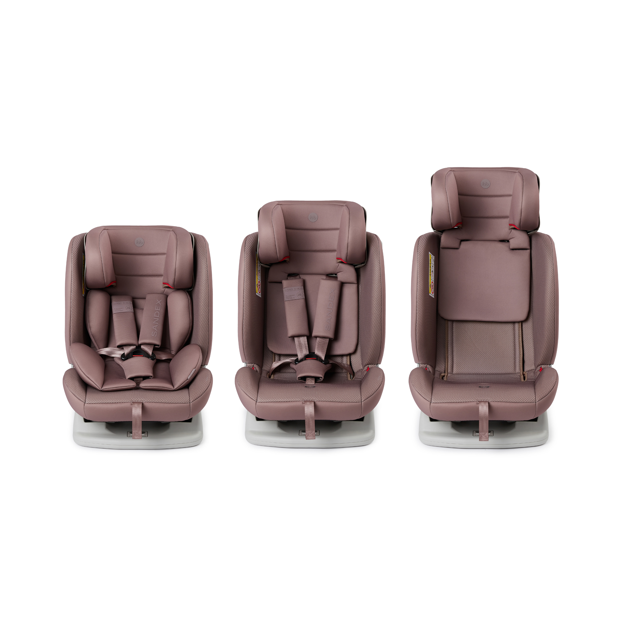 Автокресло Happy Baby Sandex 0+/1/2/3 (0-36 кг) розовый - фото 14