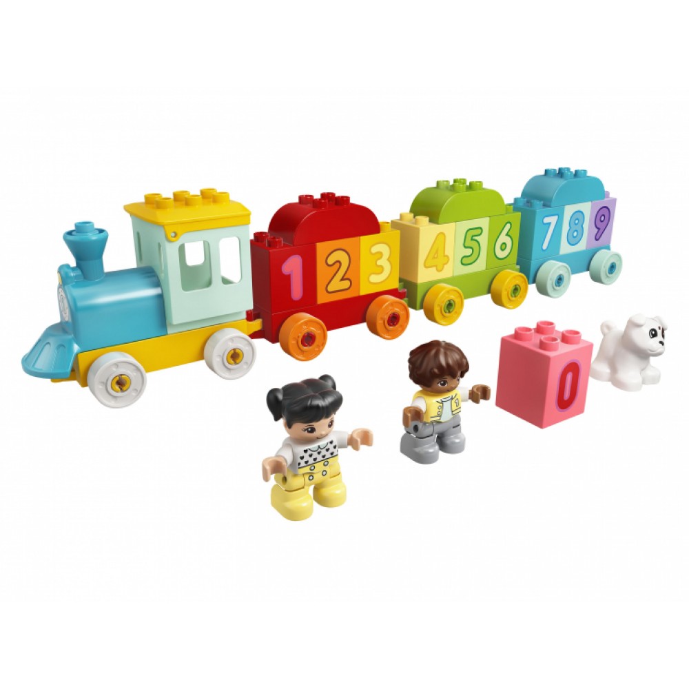 Конструктор LEGO DUPLO Поезд с цифрами блочный - фото 2
