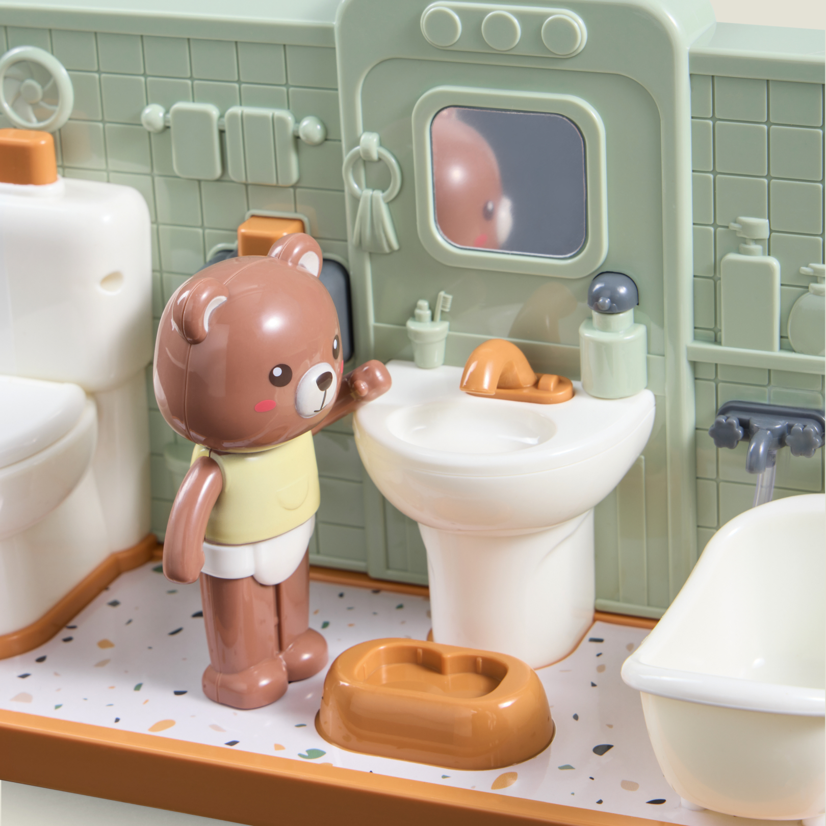 Игровой набор Happy Baby ванная комната с медвежонком - фото 6