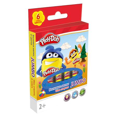 Восковые мелки Kinderline 6 шт.