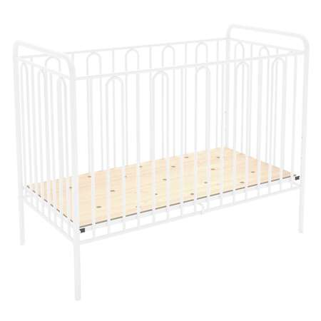 Детская кроватка Polini kids прямоугольная, без маятника (белый)