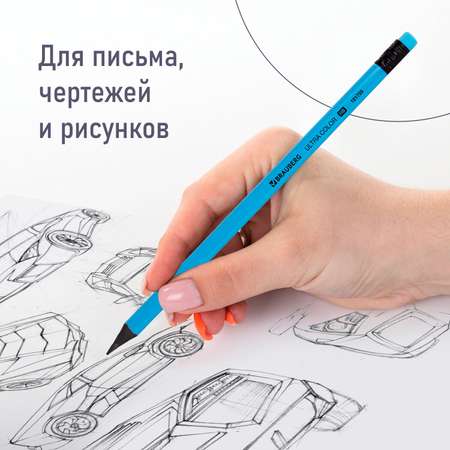 Карандаши чернографитные Brauberg 4 шт.