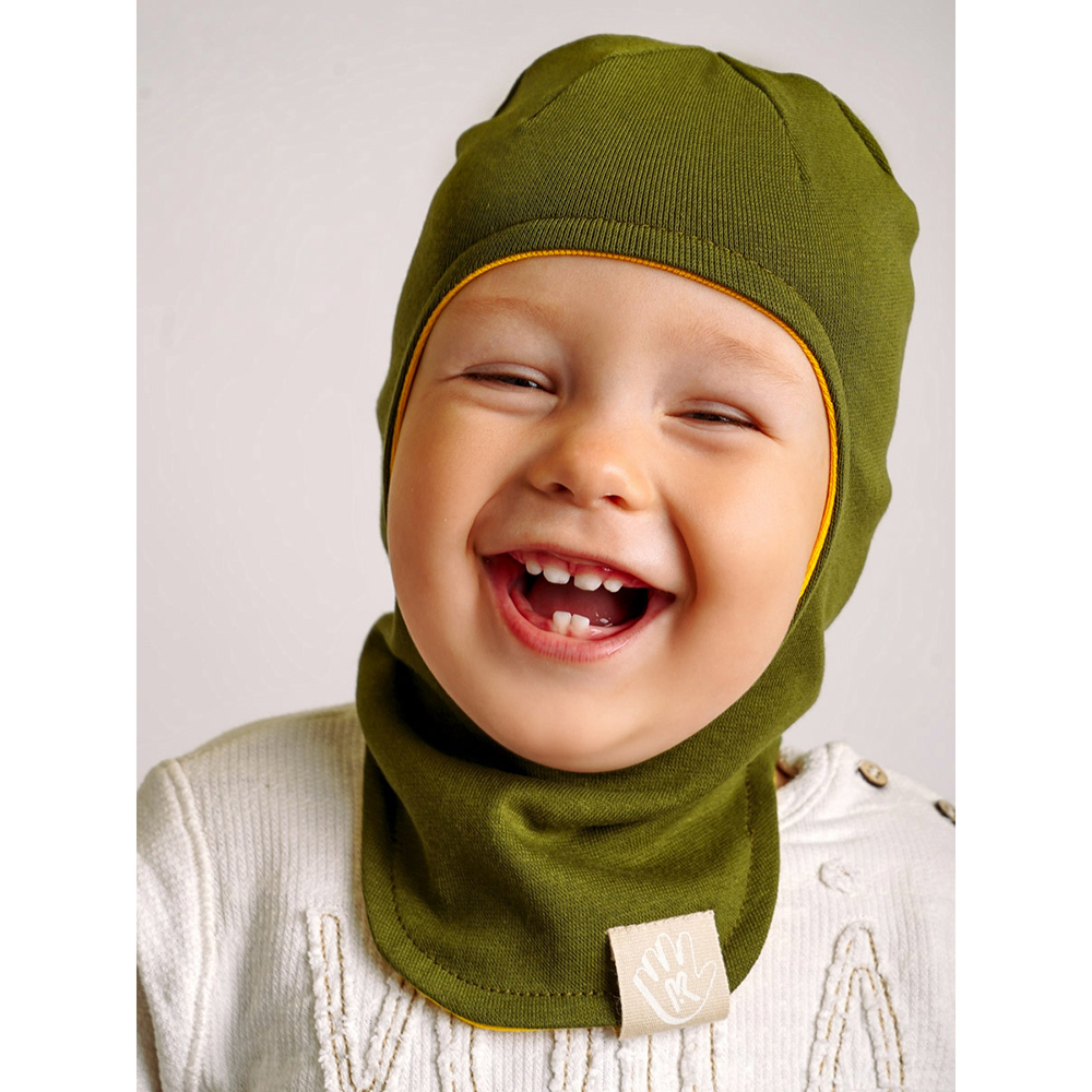 Шапка-шлем ПриКиндер U-A_221079 Цвет: Хаки/желтый - фото 8