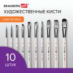 Кисть Brauberg 10 шт. (синтетика)