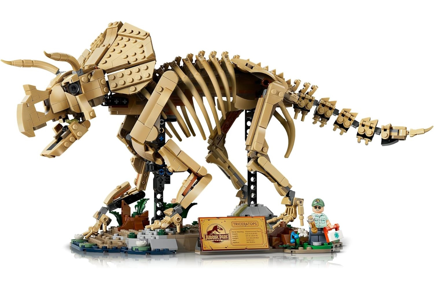 Конструктор LEGO Jurassic World Скелет Трицератопса 1154 дет. - фото 2