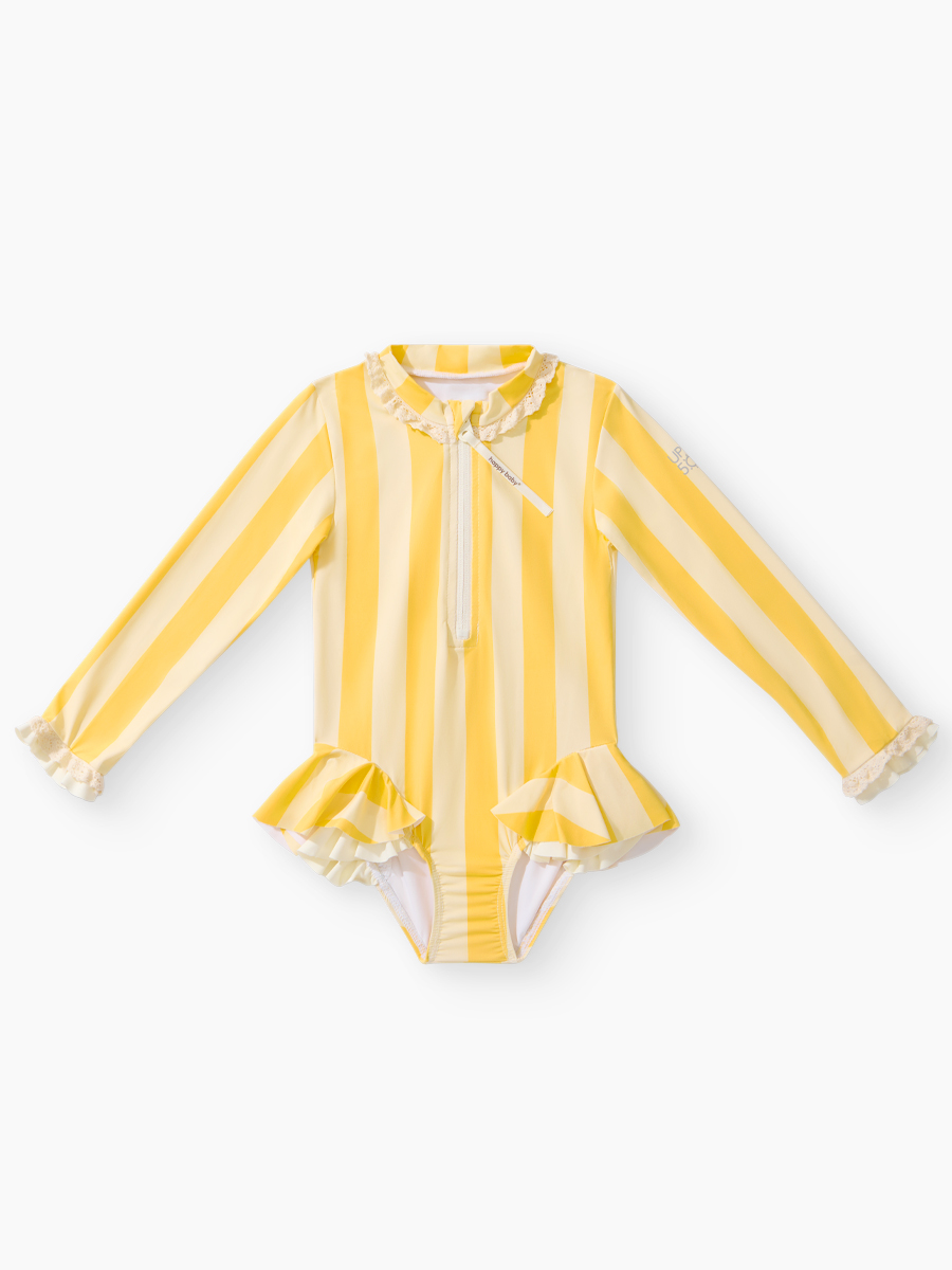 Купальник Happy Baby 50705-1_yellow stripes - фото 1