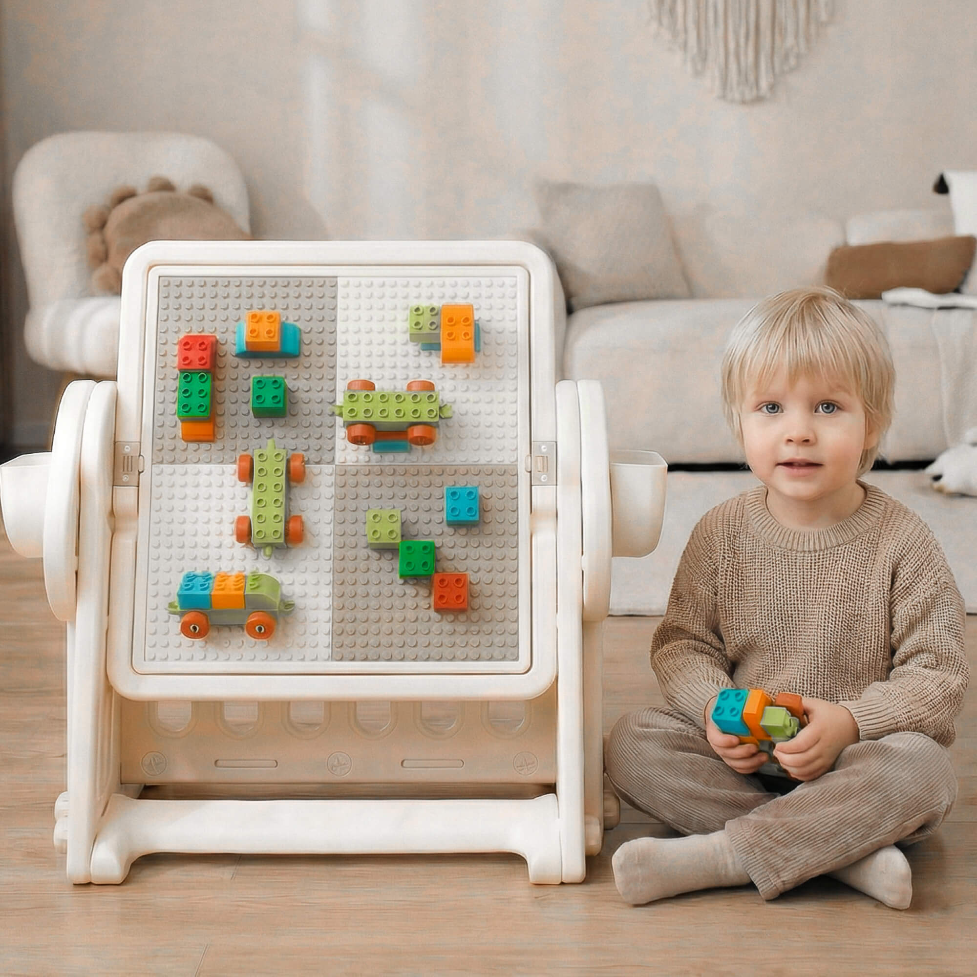 Комплект мебели UNIX Kids 4 в 1 стол трансформер и стул - фото 13