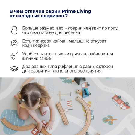 Детский коврик Parklon Prime Living 150x200x1 см Чудесная дорога