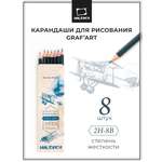 Карандаши чернографитные Малевичъ 8 шт.