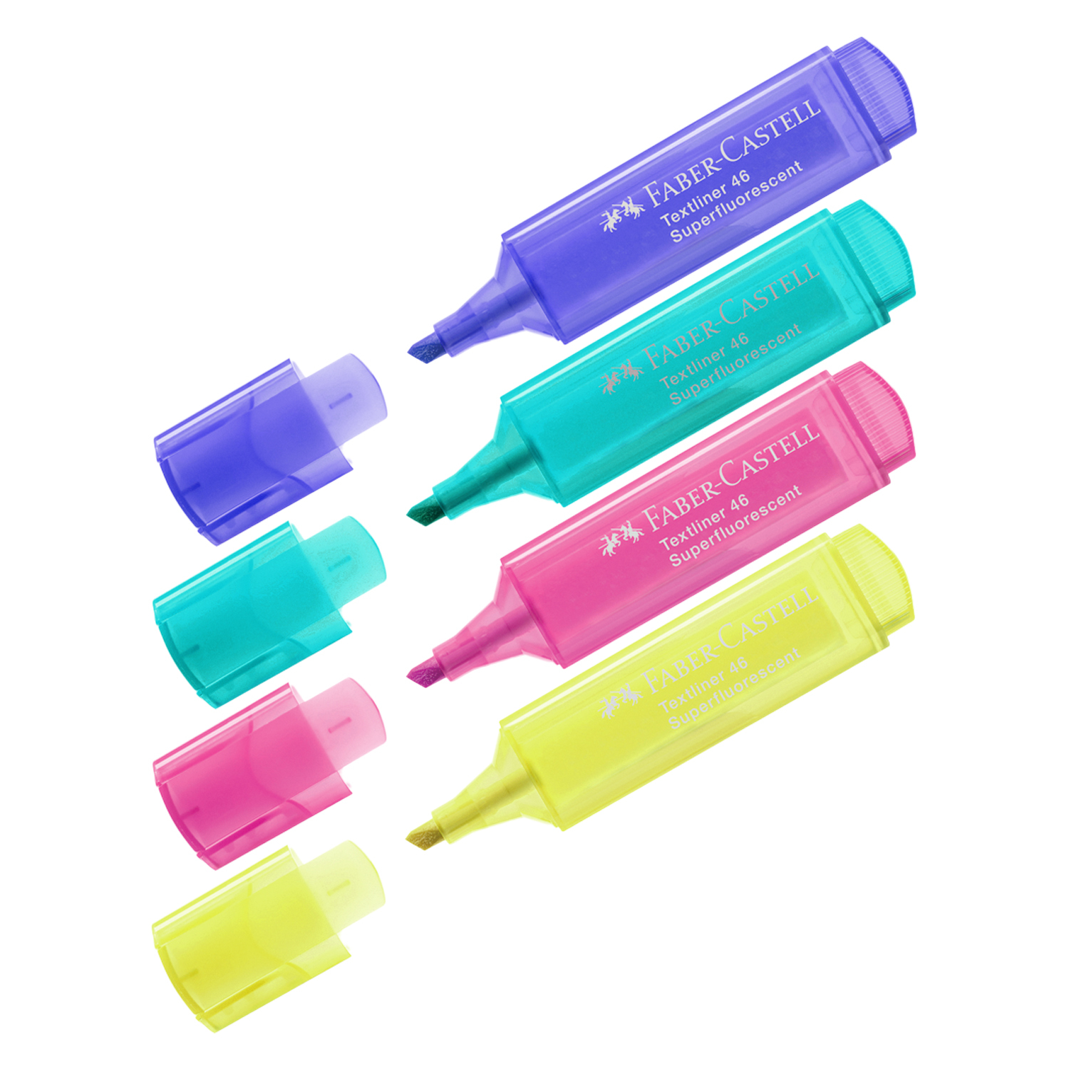 Текстовыделители Faber Castell 4 цв. - фото 2