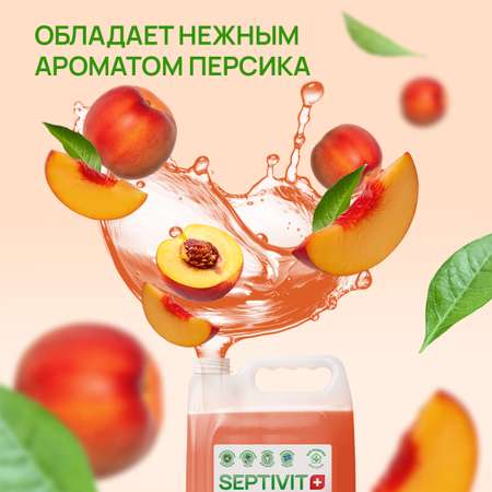 Мыло жидкое SEPTIVIT Нежный персик 5200 г 5000 мл