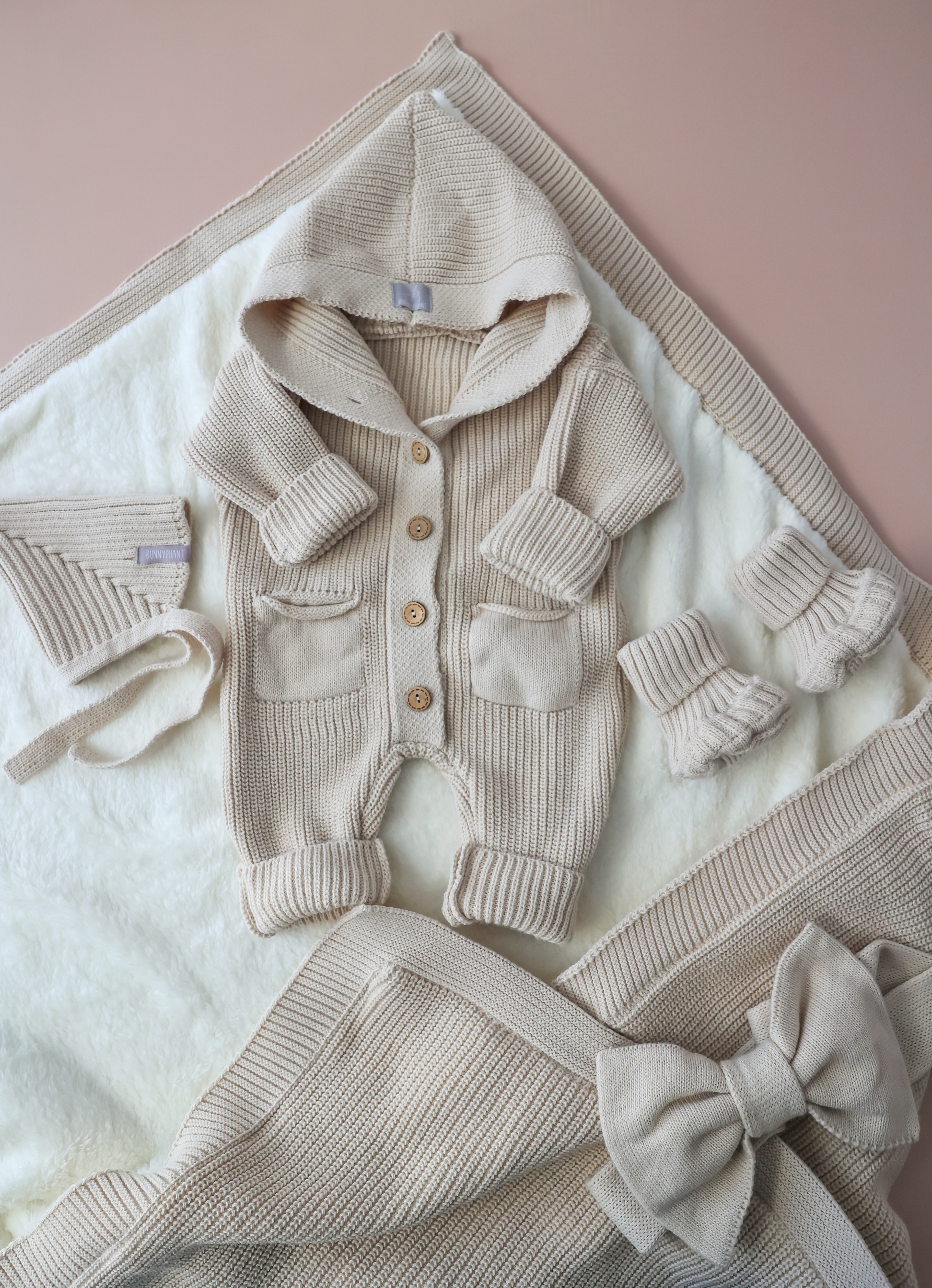 Комплект на выписку Bunnyphant 0367/капучино - фото 4