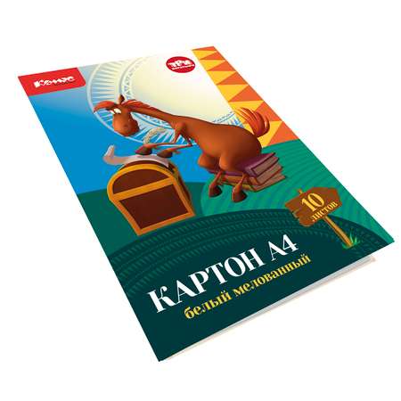 Цветной картон Комус 10 лист.