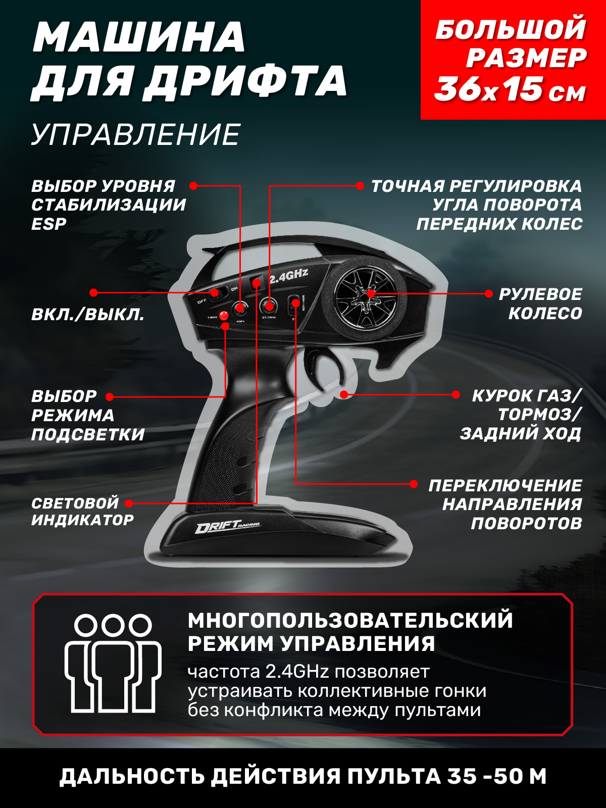 Автомобиль РУ AUTODRIVE 1:12 - фото 4