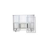 Детская кроватка WOODLINES овальная, без маятника (белый)