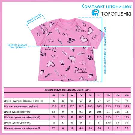 Футболка 2 шт TOPOTUSHKI