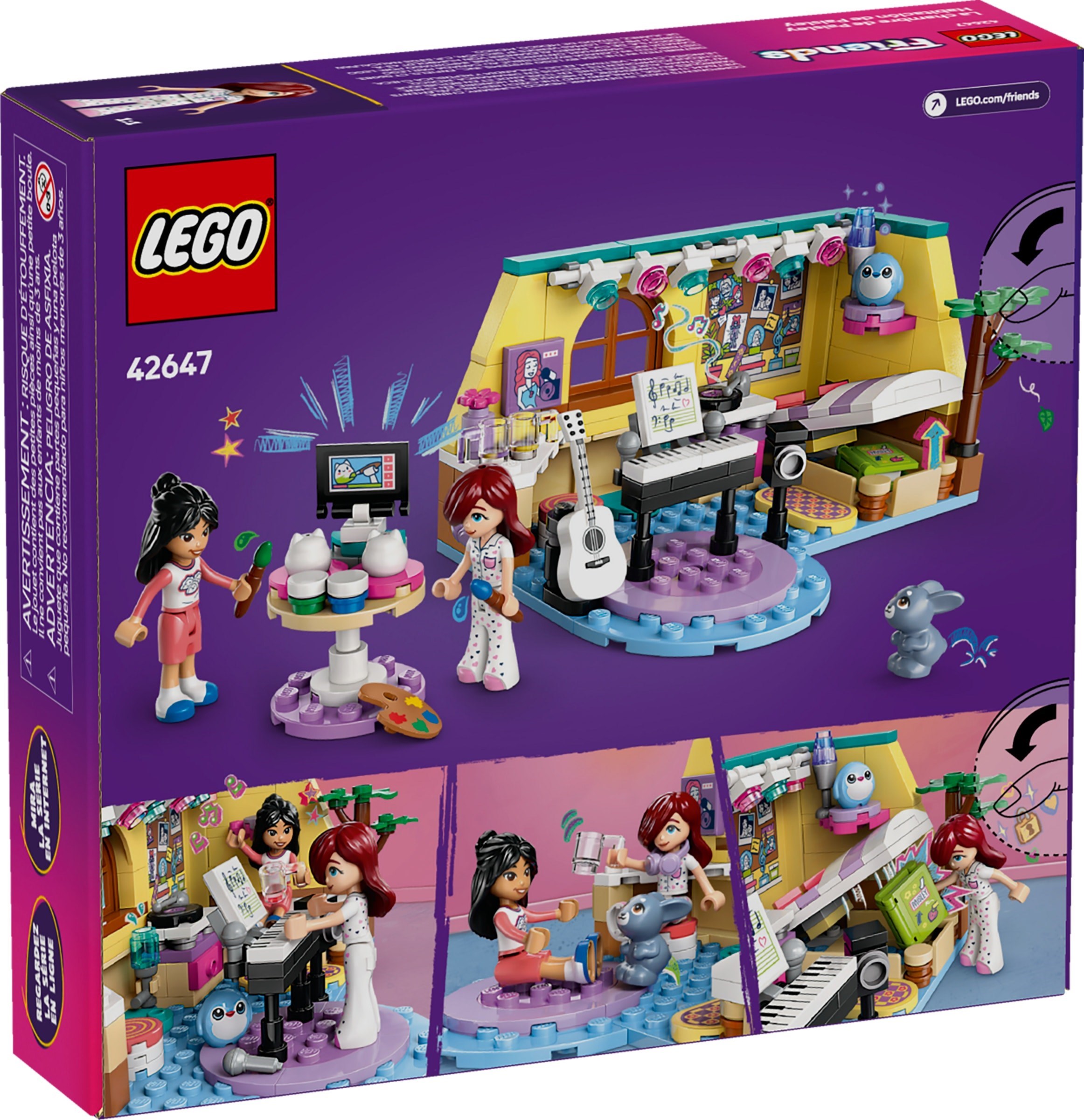 Изображение товара Конструктор LEGO Friends 42647 Комната Пейсли для творчества и дружбы