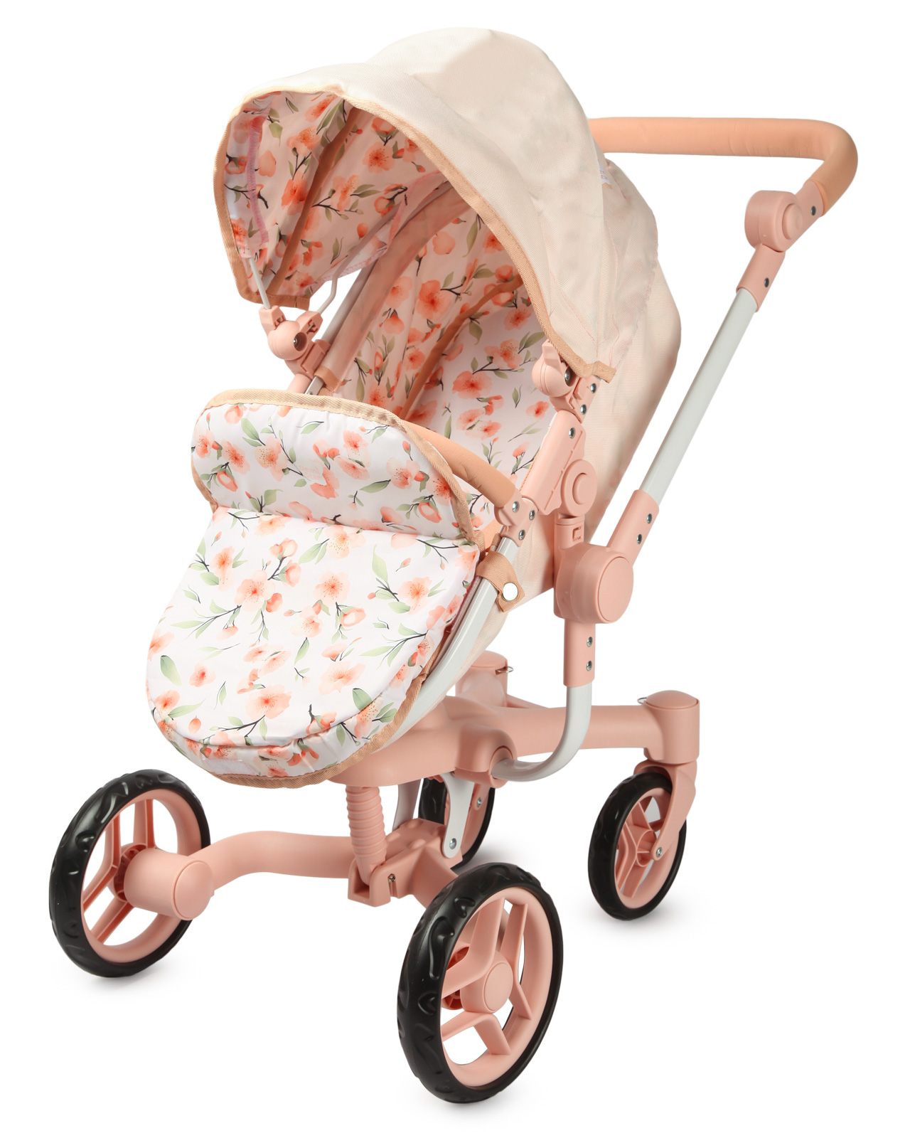 Коляска 2 в 1 для кукол Demi Star 9694 Floral Ride - фото 4