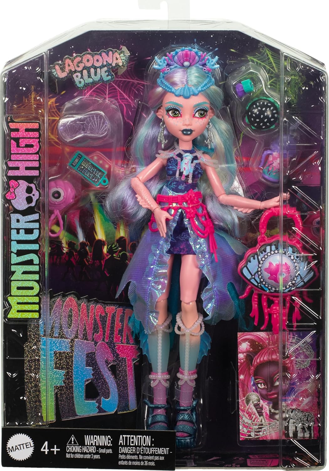 Кукла модельная Monster High Лагуна HXH82 - фото 7