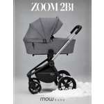 Коляска 2в1 MOWbaby Zoom silver grey серый