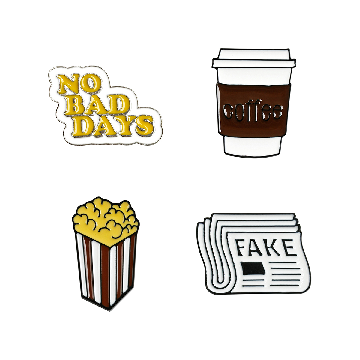 Значок Meshu No bad days 4 шт. - фото 7