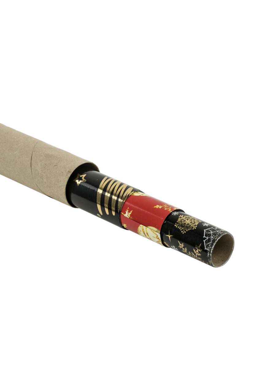 Упаковочная бумага Золотая сказка для новогодних подарков с эффектами 3 шт 70х100 см Black Gold - фото 8