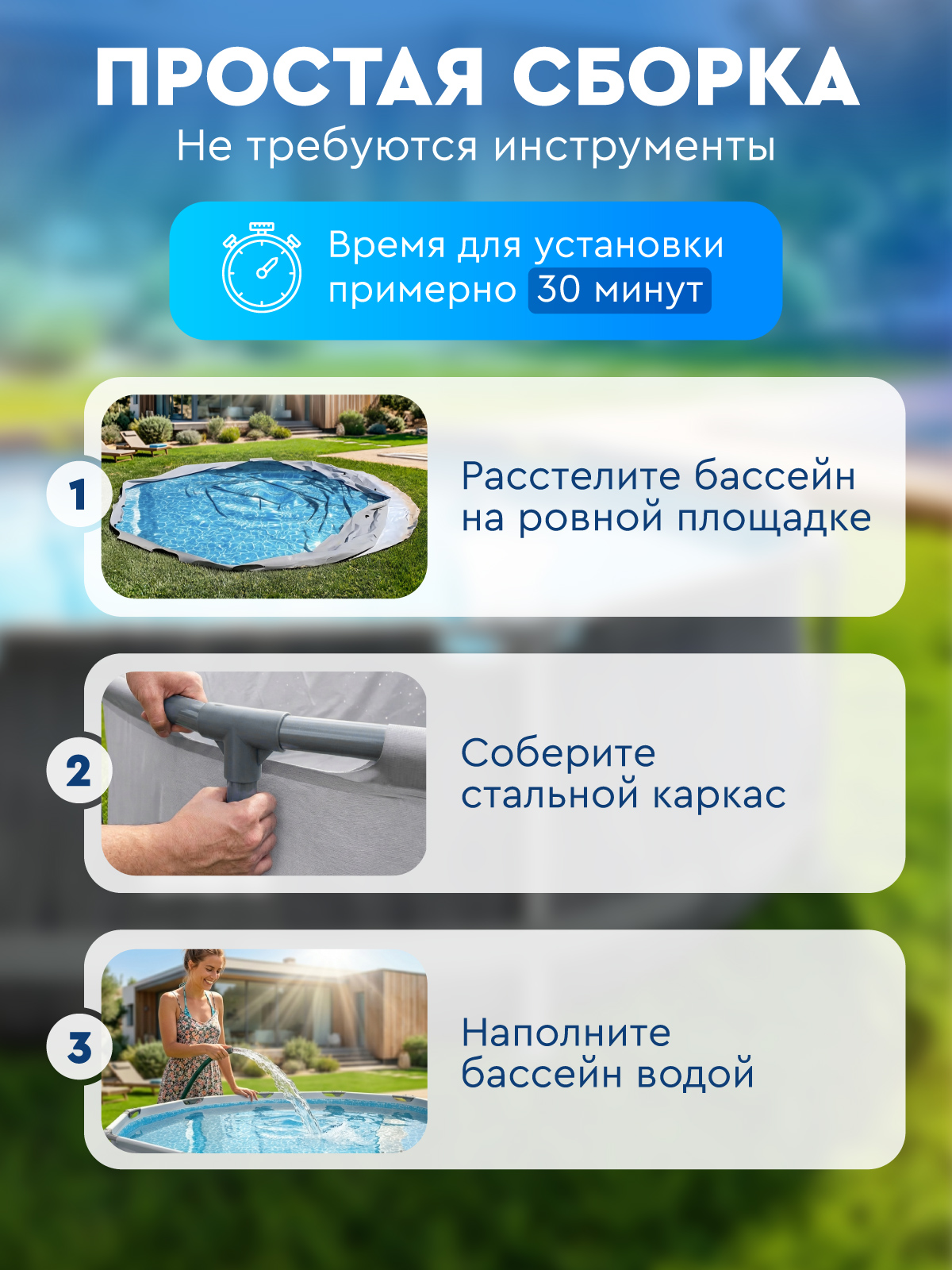 Бассейн Компания Друзей Каркасный - фото 4