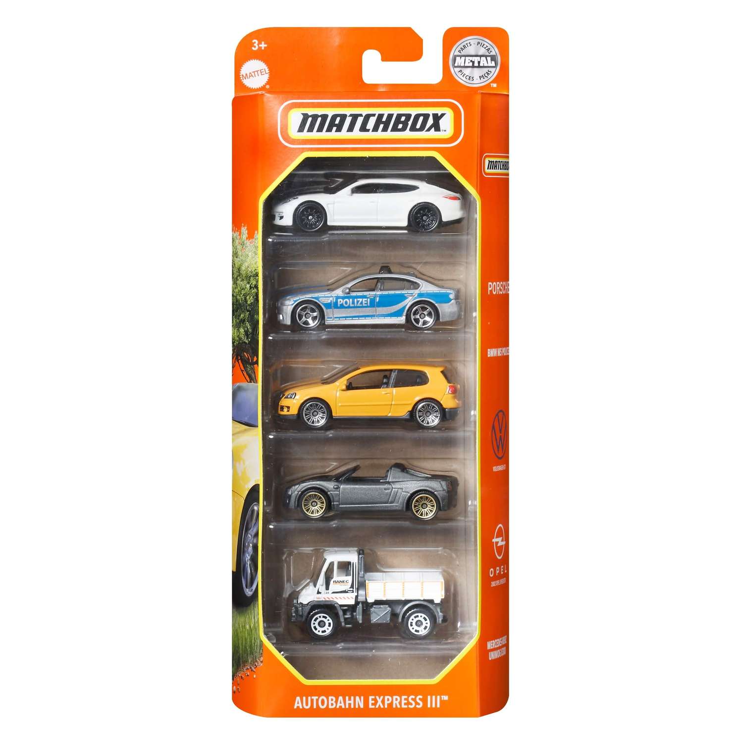 Игровой набор Matchbox Autobahn Express 5шт C1817 - фото 1