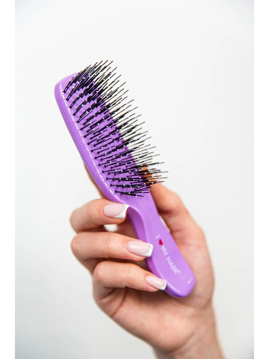 Массажная расческа, расческа, щетка I LOVE MY HAIR искусственная щетина 1 предм. - фото 2