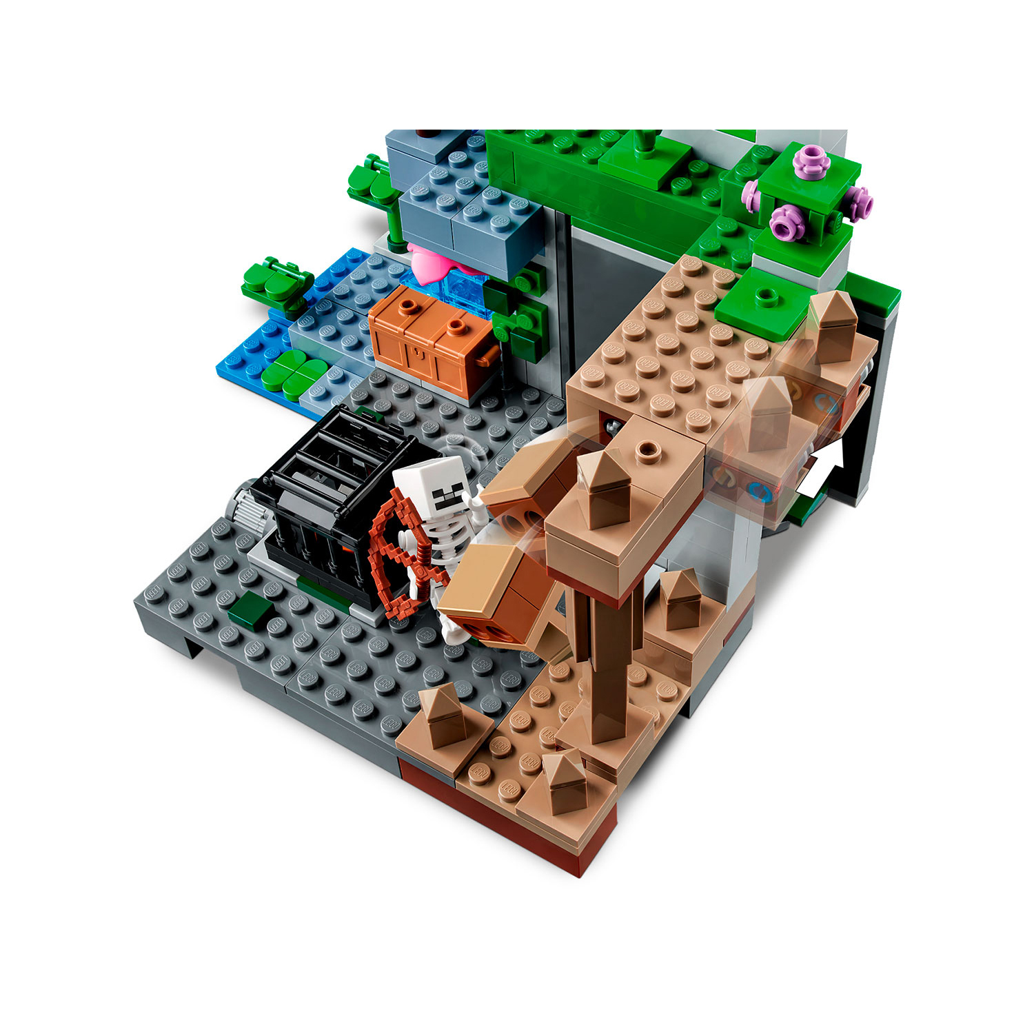 Конструктор LEGO Minecraft Подземелье скелета блочный - фото 5