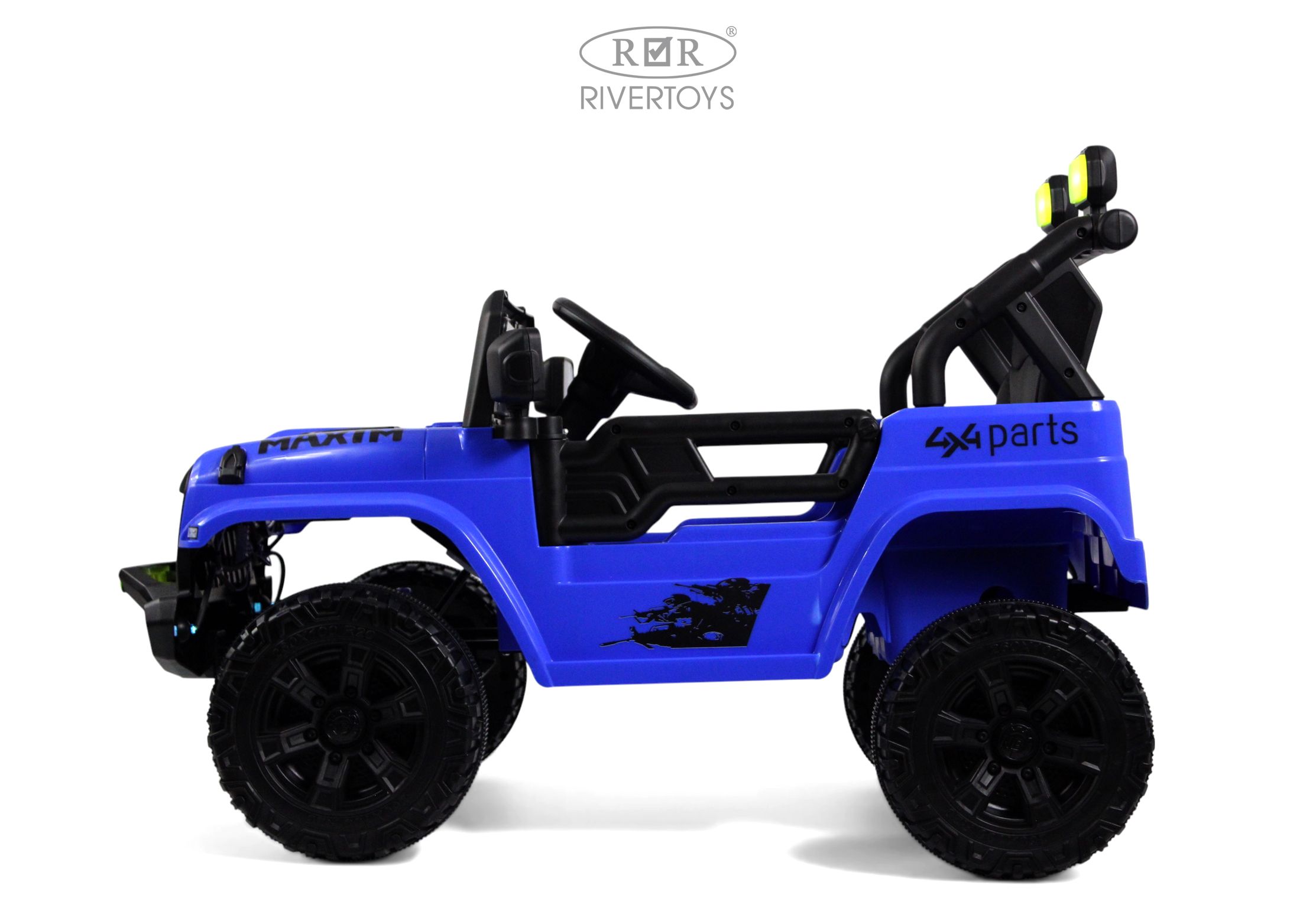 Электромобиль RIVERTOYS М101БХ-BLUE С пультом ДУ - фото 10