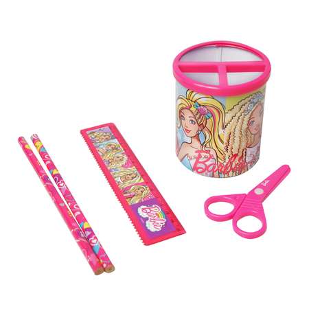 Набор канцелярский с подставкой Barbie