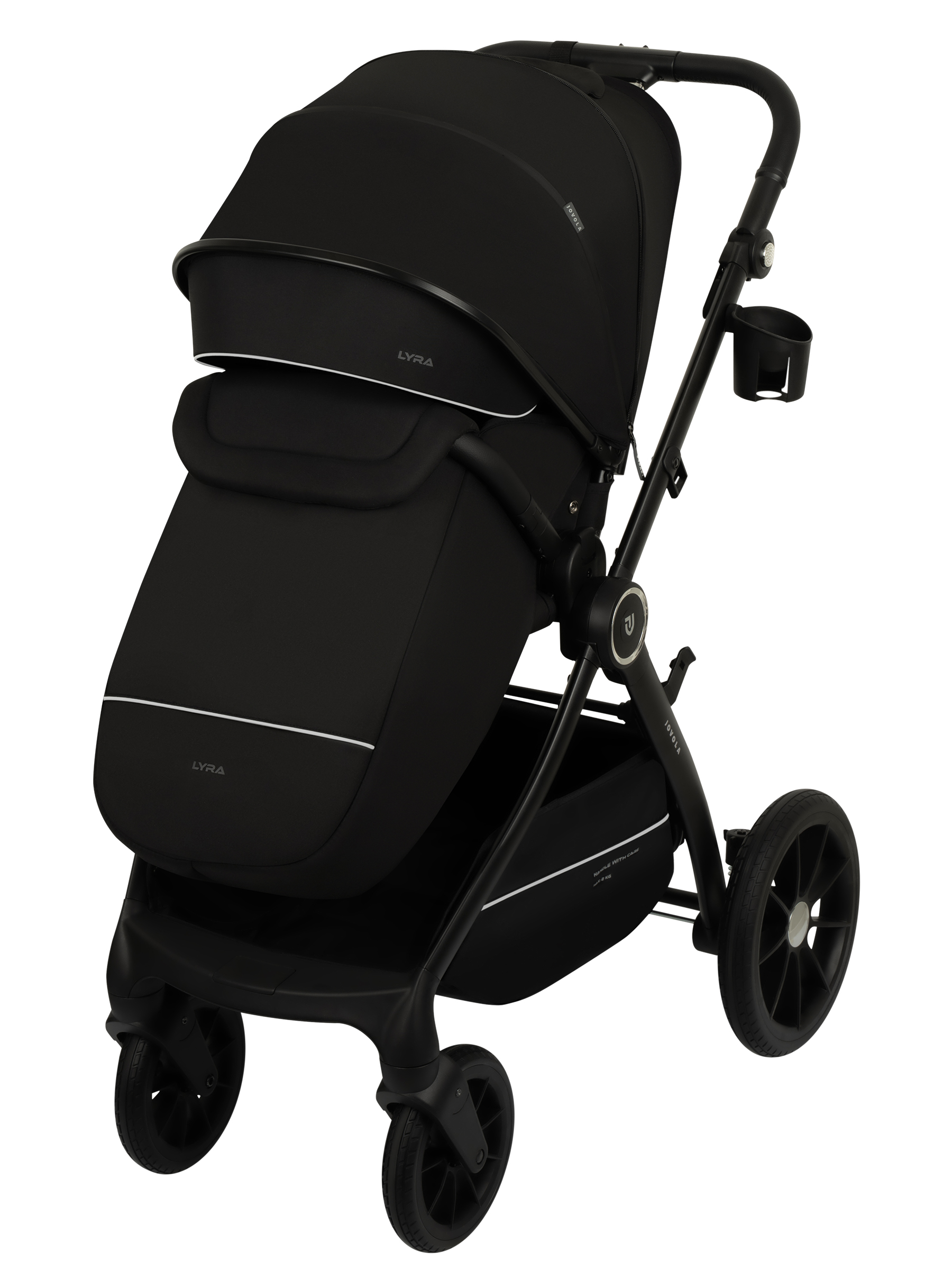Коляска прогулочная JOVOLA LYRA черный - фото 14