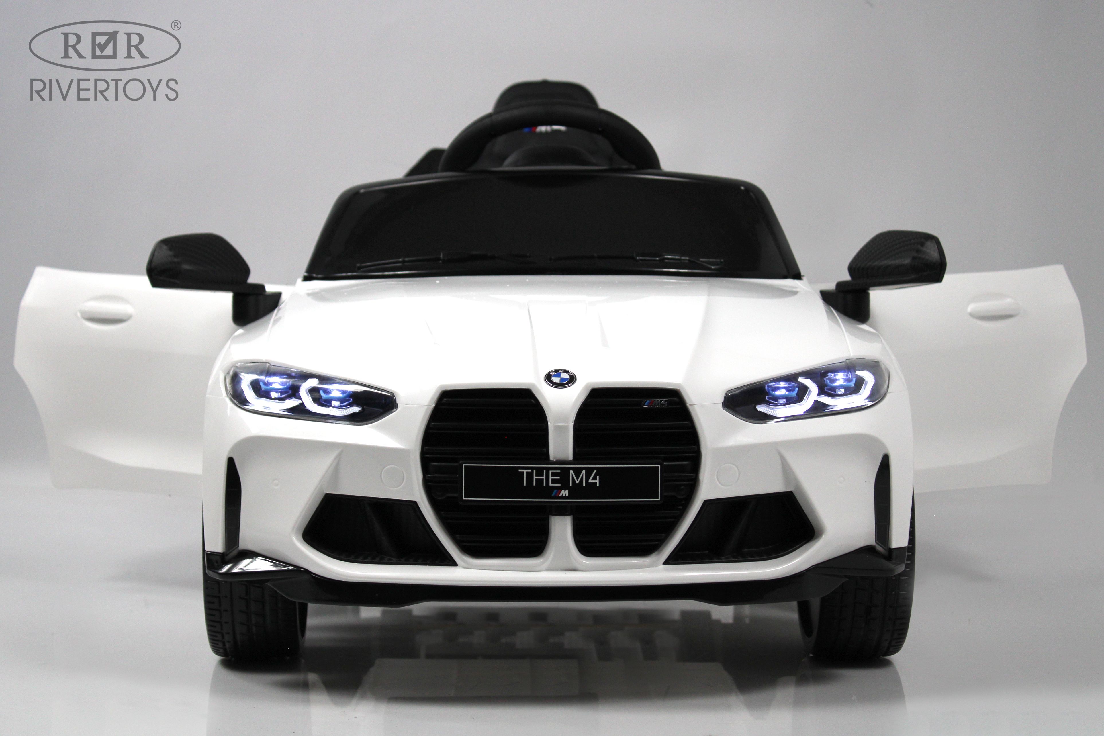 Электромобиль RIVERTOYS BMW A004AA-BMW-WHITE С пультом ДУ - фото 10