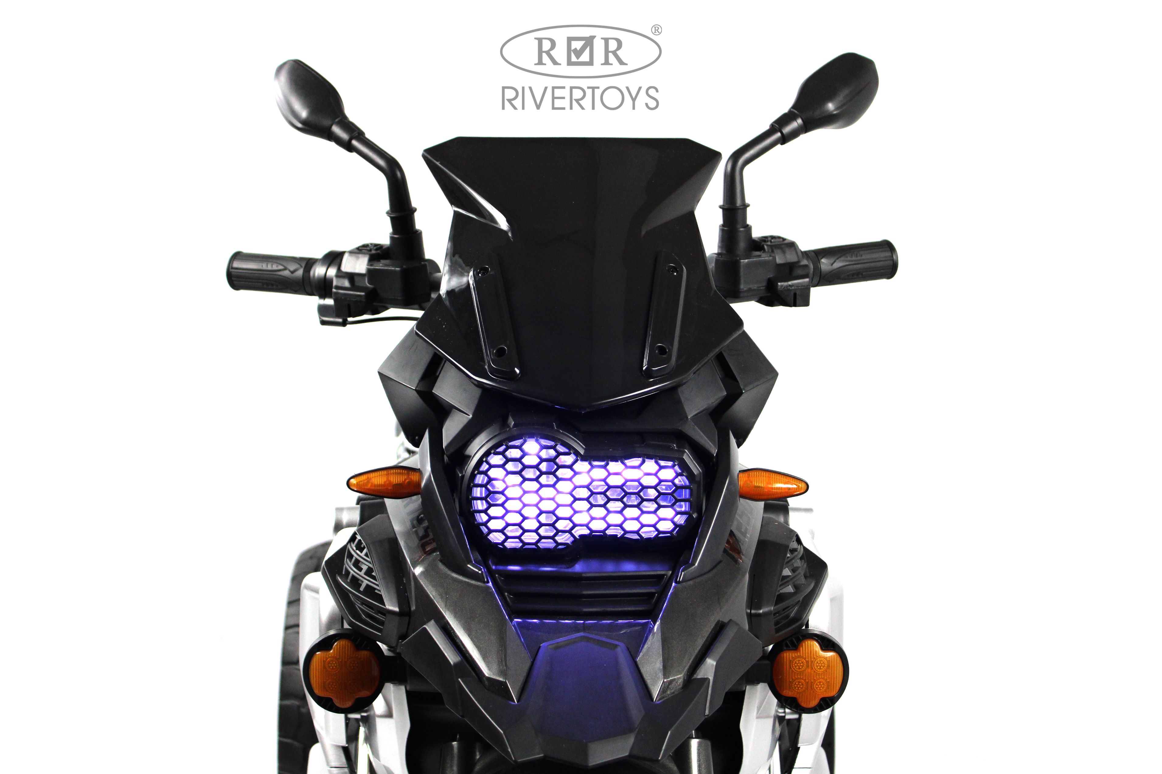 Электромотоцикл RIVERTOYS М111БХ-BLACK - фото 14