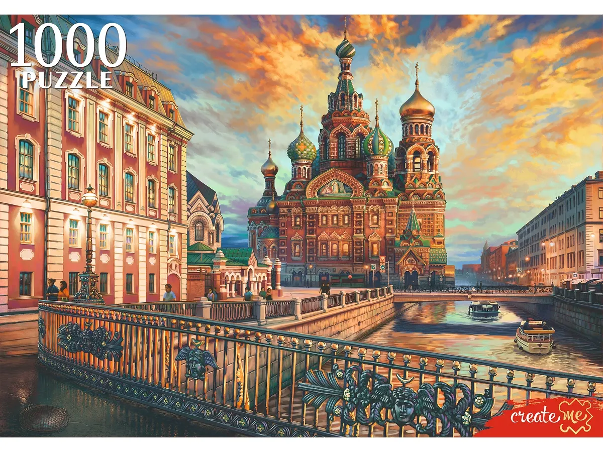 Пазл Рыжий кот 1000 Петербург. Спас-на-крови - фото 3