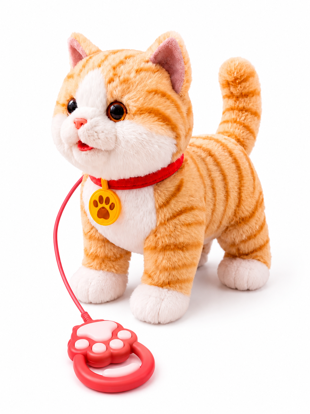 Мягкая игрушка FAVORITSTAR DESIGN Интерактивный котенок рыжий - фото 18