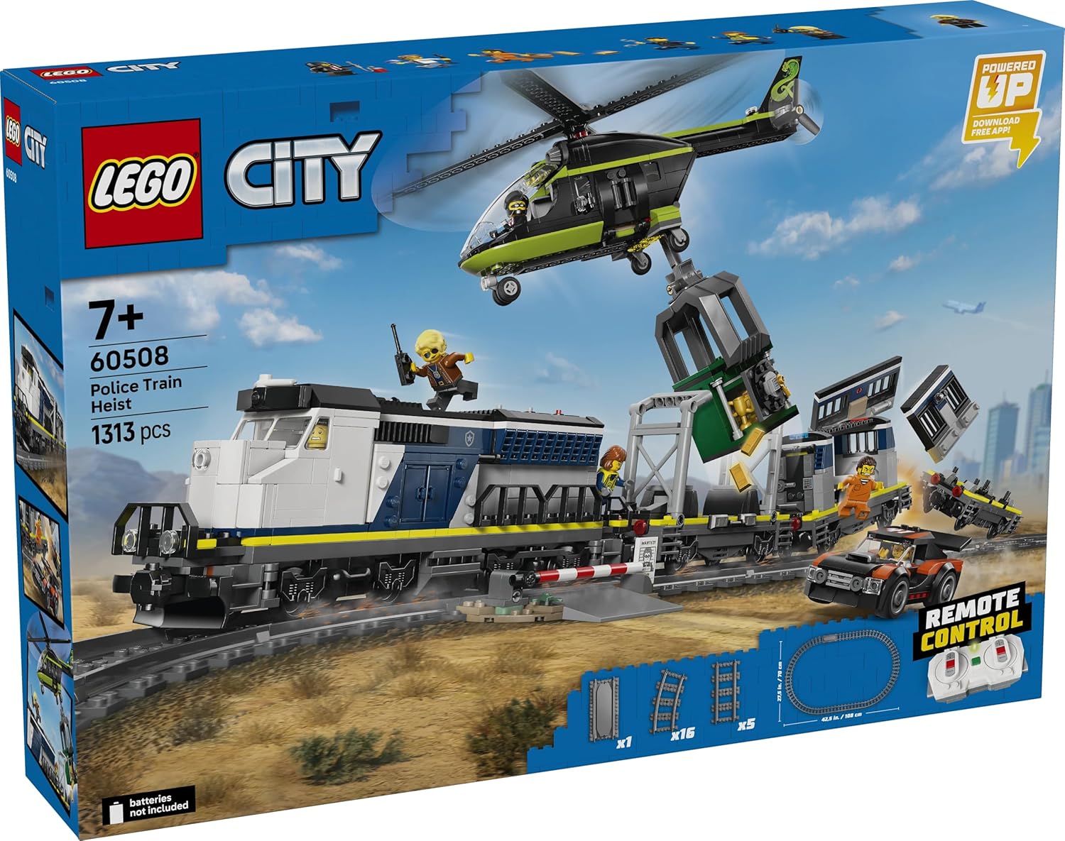 Конструктор LEGO Technic Ограбление полицейского поезда 1313 дет. - фото 2