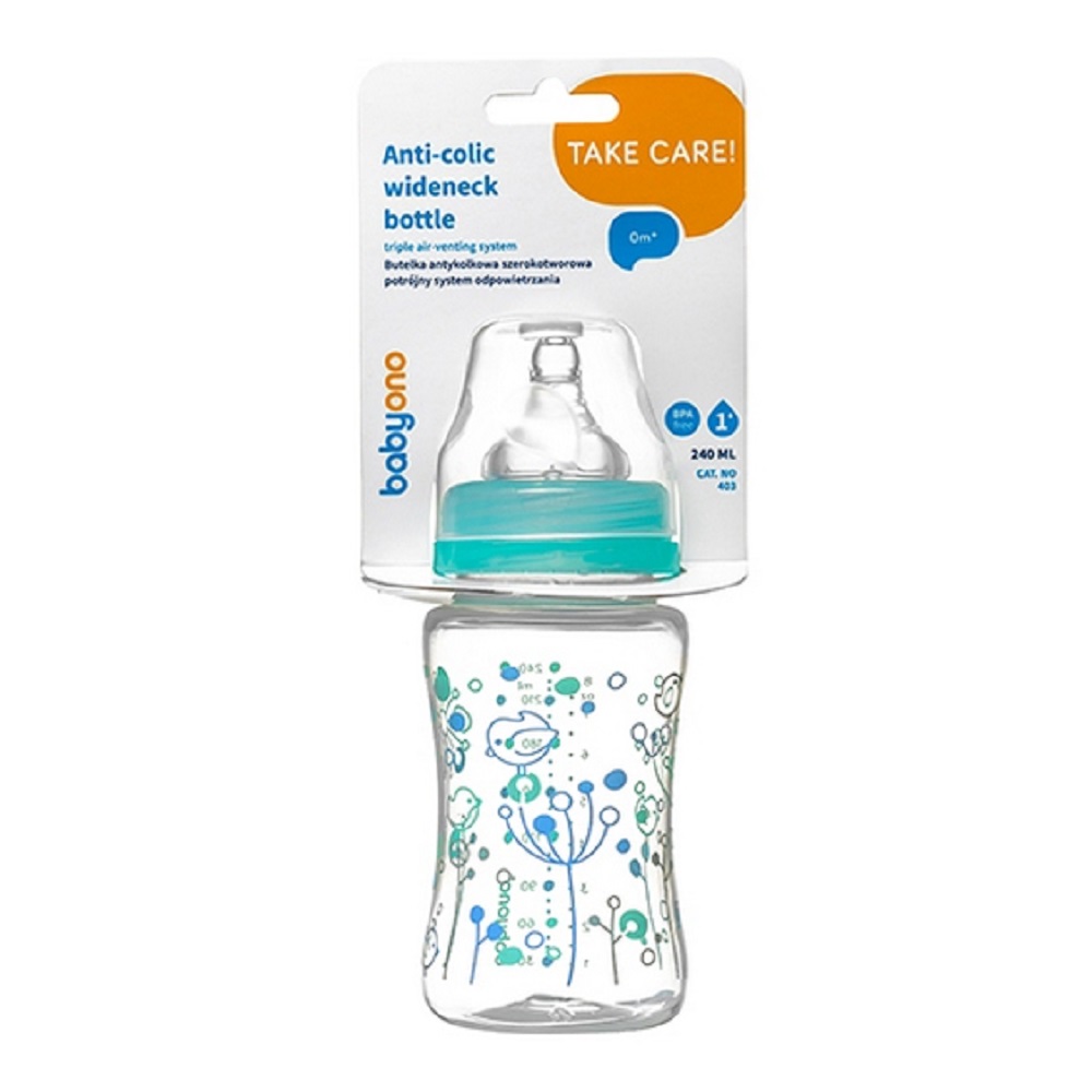 Бутылочка Babyono 240 мл 1 шт. в ассортименте - фото 4