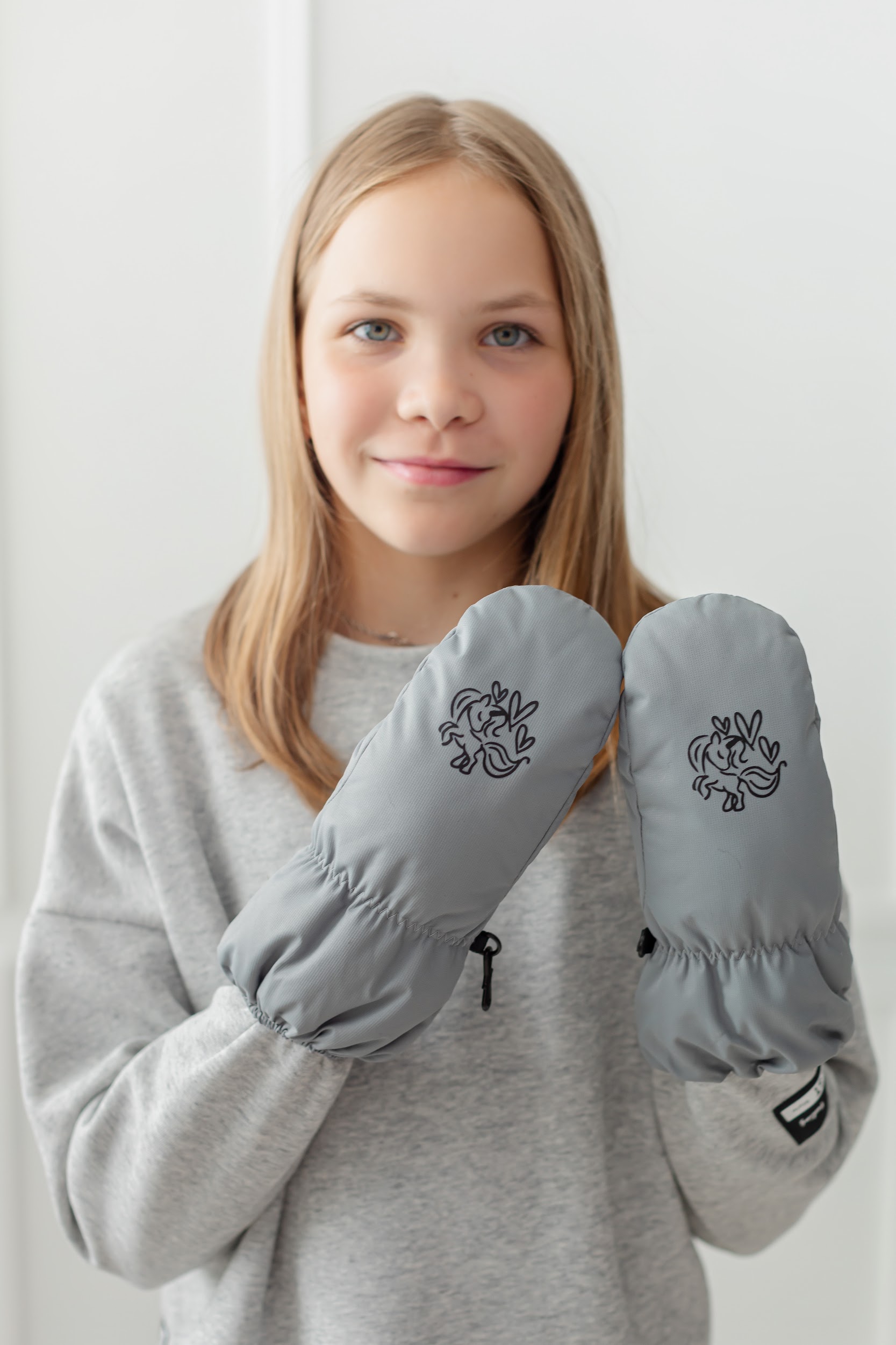 Варежки ARCTICMAGIC Р-309светло-серый - фото 3