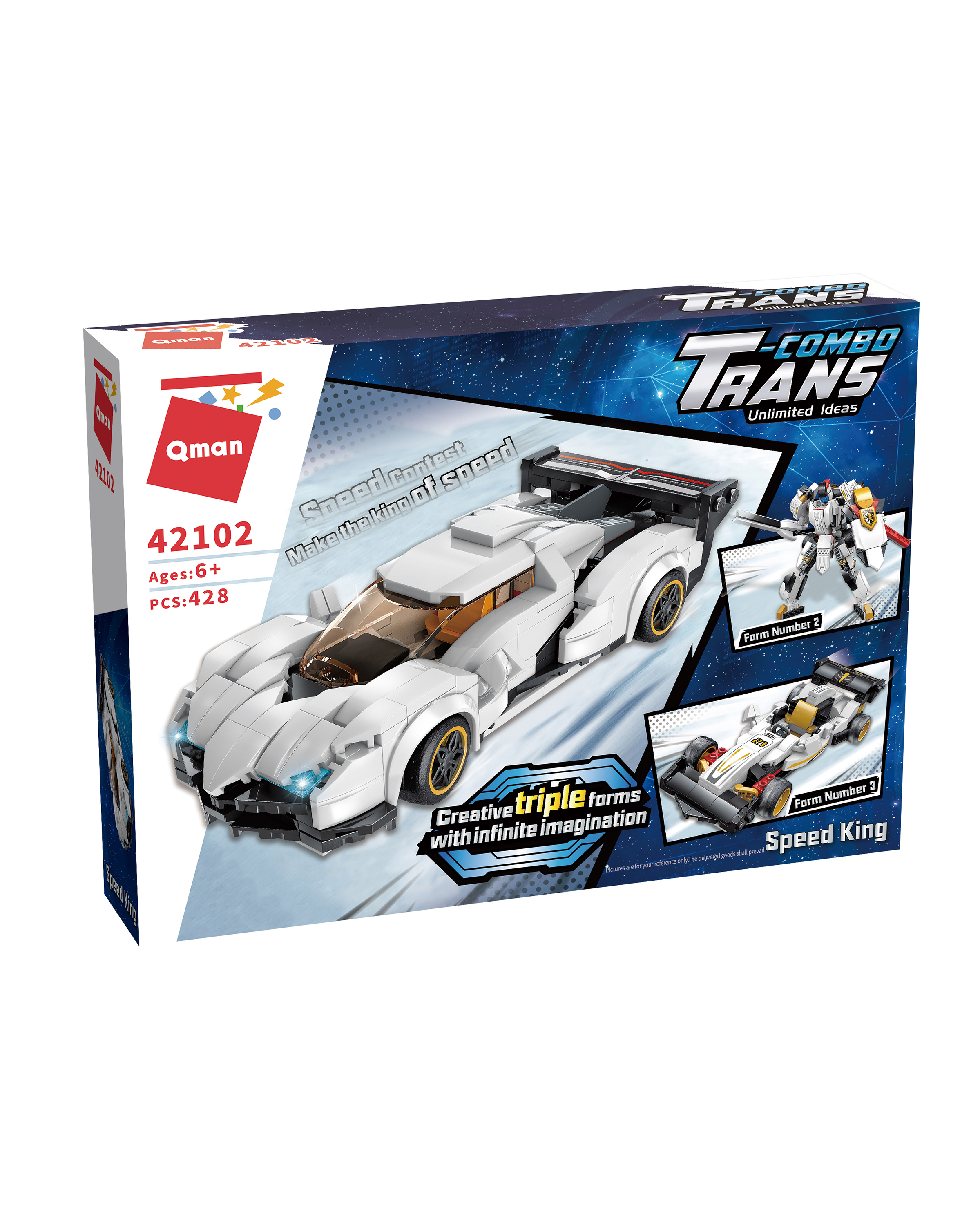 Конструктор QMAN Король скорости 428 дет. - фото 1