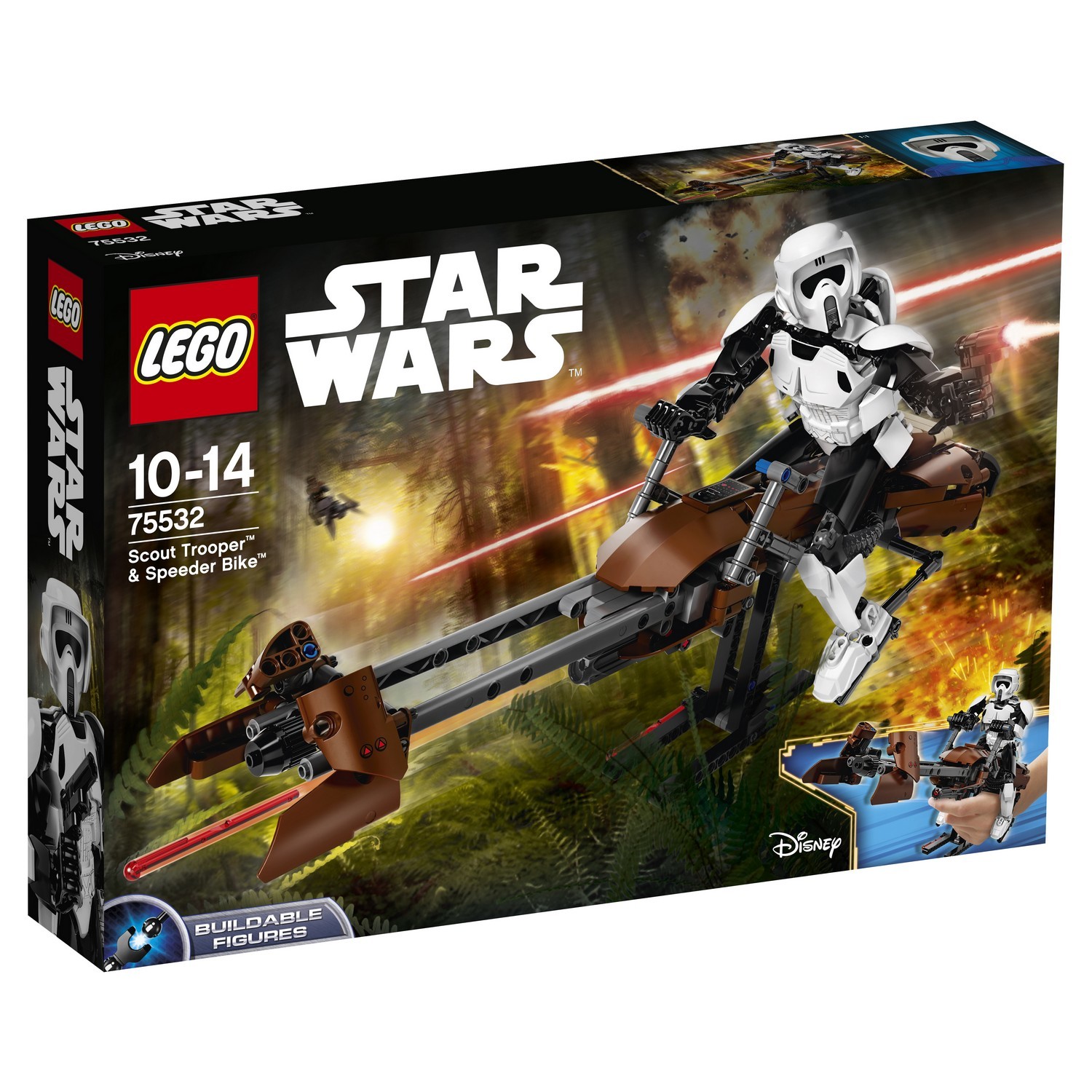 Конструктор LEGO Star Wars Штурмовик-разведчик на спидере блочный - фото 2