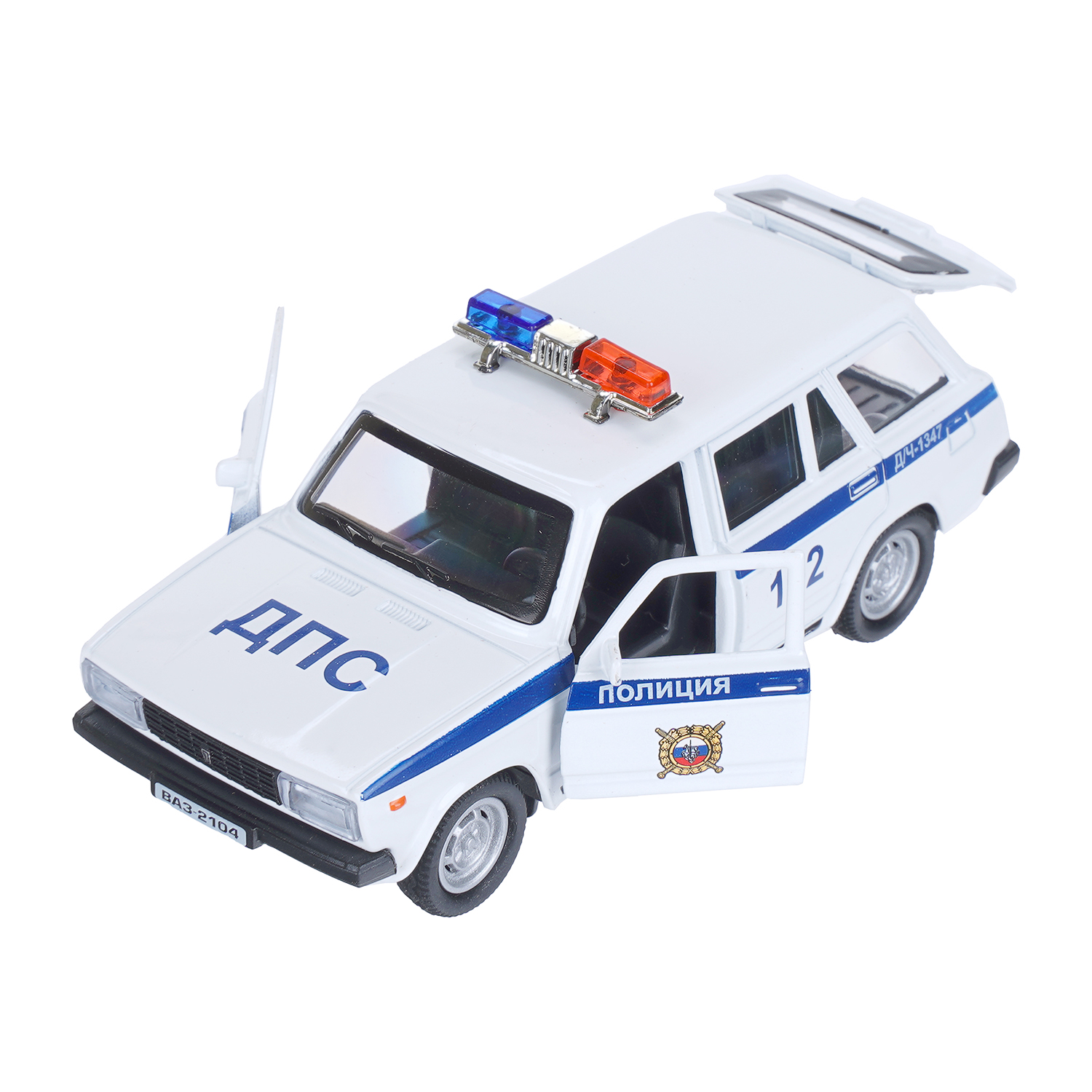 Полицейская машина Технопарк ВАЗ 2104 Жигули 410640 - фото 4