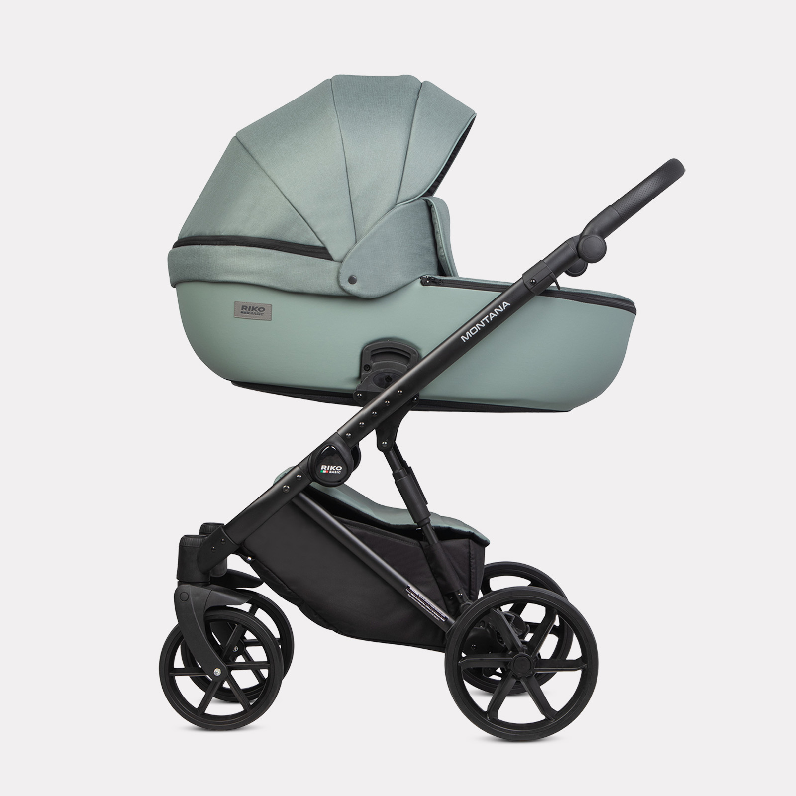 Коляска 3в1 Riko Basic Montana Plus зеленый - фото 1