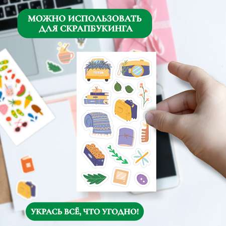 Наклейки Проф-Пресс набор 6 листов. 105 шт.