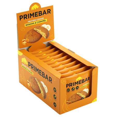 Печенье протеиновое Primebar банан и карамель 35г*10шт